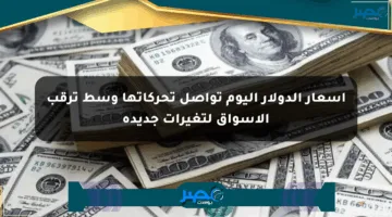 أسعار الدولار اليوم تواصل تحركاتها وسط ترقب الأسواق لتغيرات جديدة